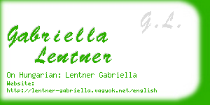 gabriella lentner business card